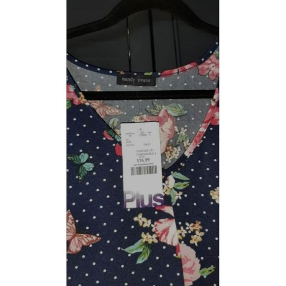 Flutter Sleeve Top - ladies size 1X - Picture 5 of 5